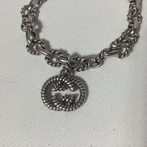 Gucci Vintage Silver GG Bracelet